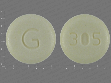 305 G: (68462-305) Norethindrone 0.35 mg by Glenmark Generics Inc., USA
