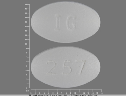 IG 257: (68462-358) Nabumetone 500 mg Oral Tablet by Glenmark Generics Inc., USA